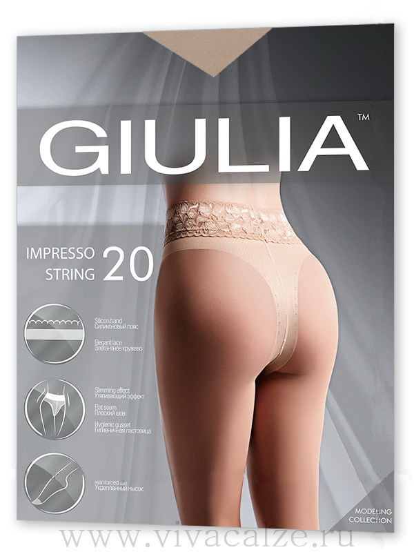 GIULIA IMPRESSO STRING 20 колготки